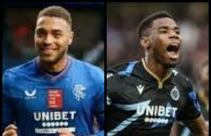 Dessers Fights Onyedika For UEFA Champions League Group Ticket as Rangers Face Brugge in Playoff