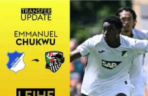 Chukwu Emmanuel Secures Loan Move to Austrian Bundesliga Side Wolfsberger AC