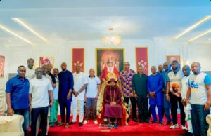 Ikpeba Hails Olu Of Warri Over Football Initiatives