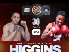 British Fighter Danny “Hurricane” Higgins to Face Nigeria’s Tony Adebayo Adesanya in World Adaptive Boxing Event
