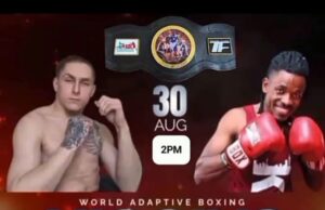 British Fighter Danny “Hurricane” Higgins to Face Nigeria’s Tony Adebayo Adesanya in World Adaptive Boxing Event