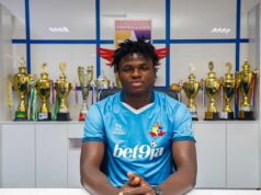 J E S U S ! Reactions Trail Remo Stars’ Unveiling of CHAN Super Eagles Defender Leonard Ngenge