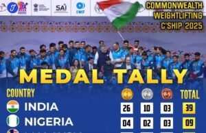 Commonwealth Weightlifting Championship: Osijo’s Bronze Seals Nine-Medal Haul as Nigeria Finish Second Overall