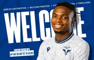 Ikorodu City rock-solid centre back Chibuike Prestige has officially signed with FK Vora, Albania