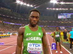 Nigeria’s New Men’s 200m Sensation Udodi Onwuzurike Seeks Future Glory, After Placing 7th In Tokyo 2025 Semi-final