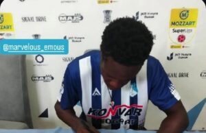 Marvelous Emous Signs First Professional Contract with Serbian Side FK Tekstilac Odžaci