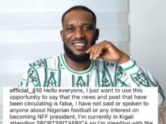 Okocha Denies Interest in NFF Presidency, Urges Fans to Ignore False Reports