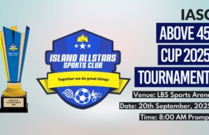 IASC Above 45 Cup Tournament 2025 Set for September 20 at LBS Sports Arena