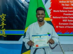 Ramadhani Khamis Nassoro To Represent Tanzania At World Karate Championships in Hungary