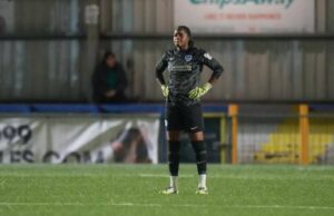 Nigerian Goalkeeper Comfort Erhabor Makes Season Debut For Portsmouth Women Against Former Club Brighton