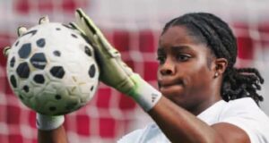Former Nigeria U17 Goalkeeper Comfort Erhahor Impresses for Portsmouth Women in League Cup Clash