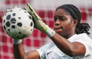 Former Nigeria U17 Goalkeeper Comfort Erhahor Impresses for Portsmouth Women in League Cup Clash