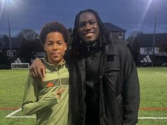 Chelsea Wonderkid Kobi Ugbana Meets Super Eagles Star Calvin Bassey — “I Want to Wear the Green and White!”