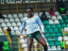 Michelle Alozie Receives Touching Good Luck Gift From 9-Year-Old Fan Dẹ́síre Ahead of Super Falcons’ Benin Republic Clash