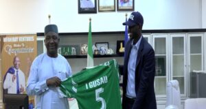 Nigerian Beach Soccer League Leadership Visits NFF President Ahead of Abuja Super Finals