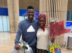 Heartwarming Moment as Nigerian Forward Peter Onyekachi Welcomes His Mother to Israel