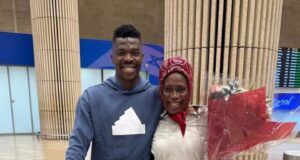 Heartwarming Moment as Nigerian Forward Peter Onyekachi Welcomes His Mother to Israel