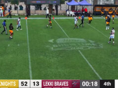 Just-In: LA Knights Crush Lekki Braves 52–13 In Week 4 Opener As Showtime Bowl Series XIII Heats Up