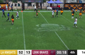 Just-In: LA Knights Crush Lekki Braves 52–13 In Week 4 Opener As Showtime Bowl Series XIII Heats Up