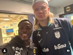 Nigeria’s Seun Akanji Meets Manchester City Star Erling Haaland in Norway