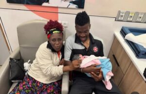 Double Delight For Nigeria’s Peter Onyekachi As He Welcomes New Baby, Mother Visits In Israel