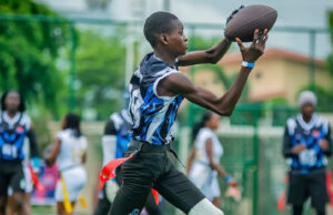 “From Missed Goals To Flying Flags!” — Lagos Raptors’ Teen Quarterback Oluwalanu Taiwo Explains Why He Dumped Soccer For Flag Football Glory