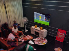 M.I Abaga Hosts Friends For An Exclusive Viewing Of The Arsenal Vs Atlético Madrid Match, Deepening The Chivas x Arsenal Partnership