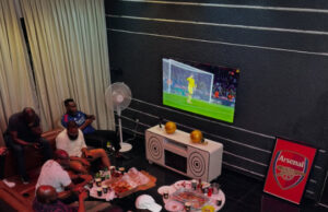 M.I Abaga Hosts Friends For An Exclusive Viewing Of The Arsenal Vs Atlético Madrid Match, Deepening The Chivas x Arsenal Partnership