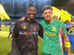 Bankole Kayode Spotted Supporting New Club TS Galaxy As He Settles Into Life In South Africa