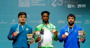 Nigeria’s Edidiong Joseph Shines At Islamic Solidarity Games, Wins Triple Medals In Weightlifting