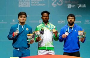 Nigeria’s Edidiong Joseph Shines At Islamic Solidarity Games, Wins Triple Medals In Weightlifting