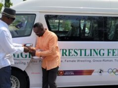 CGC Adeniyi Pledges Better Welfare And Clean Competition As He Donates Bus To Nigerian Wrestlers