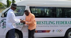 CGC Adeniyi Pledges Better Welfare And Clean Competition As He Donates Bus To Nigerian Wrestlers