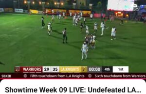 BREAKING NEWS: LA Knights Beat Warriors 35–29 To Finish The Season UNDEFEATED — Regular-Season Crown Secured!