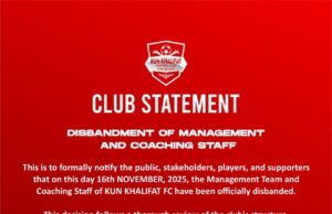 Kun Khalifat FC Swing Axe After Poor Start, Disband Entire Technical and Management Team