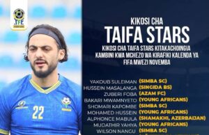Miguel Gamondi Names 22-Man Squad As Taifa Stars Set For Qatar Friendly In Egypt