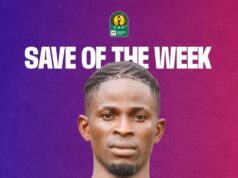 CAFCL: Rivers United Goalie Osagie Nominated for Matchday 2 “Saves of the Week”