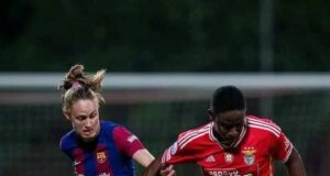 UEFA Champions League : Ucheibe Scores Own Goal as Barcelona Outclass Benfica