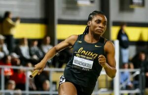 Chioma Nwachukwu Sets the Tone as Iowa Claims Women’s 4×400m Victory at Jimmy Grant Invitational