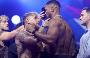 Judgement Day: Joshua Pushes Jake Paul’s Fist Away as Tempers Flare During Weigh-In Ahead of Friday Night Battle