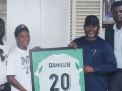 Lagos Sports Boss Lekan Fatodu Hosts Super Falcons Star Ijamilusi, Pledges Stronger Support For Women’s Football