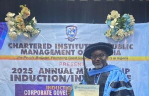 National Recognition: Chief Paul Maduakor Inducted as Fellow of Chartered Institute of Public Management of Nigeria