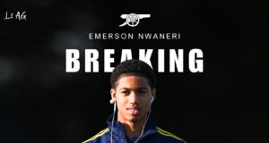 Emerson Nwaneri Follows Older Brother’s Footsteps, Sets New Record With Arsenal