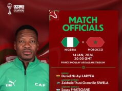 CAF Appoints Ghana’s Daniel Laryea to Officiate Nigeria vs Morocco AFCON Semi-Final