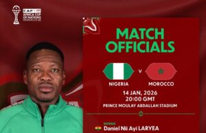 CAF Appoints Ghana’s Daniel Laryea to Officiate Nigeria vs Morocco AFCON Semi-Final