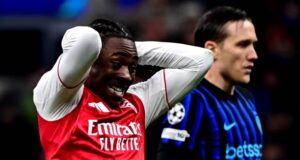 Eberechi Eze Escapes Disaster, After Stumbling On Electrical Cable