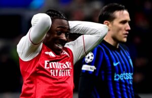 Eberechi Eze Escapes Disaster, After Stumbling On Electrical Cable