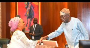 Majekodunmi Felicitates With Chief Alhaja Ayo Omidiran on Her Federal Appointment