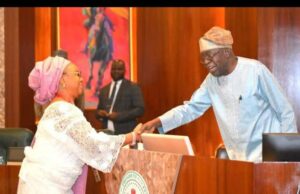 Majekodunmi Felicitates With Chief Alhaja Ayo Omidiran on Her Federal Appointment