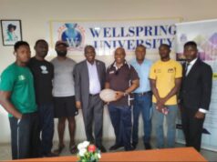 Ntiense Williams Showers Accolades On Wellspring University For Adopting Rugby Activities